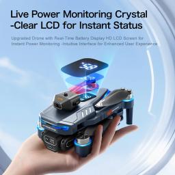 Novo GT8 GPS drone professional versão 8K câmera três eixos PTZ vôo visão controle remoto motor sem escova grande tela controle remoto dobrável drone gift pack - Image 5
