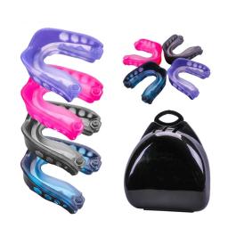 Protetor Dentário Boxe Mouthguard, Aparelho Ortodôntico, Treinador Com Caixa, Guarda Esportiva, Cinta De Boxe - Image 2