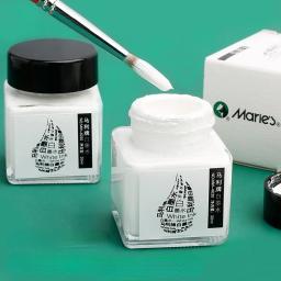 Tinta branca brilhante para estudantes, arte da aquarela, enfeite especial do céu estrelado, tinta branca, fluido correcional em branco, 30ml - Image 1