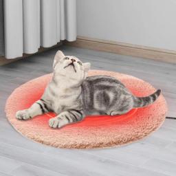 Cobertor aquecido para cães Almofada de aquecimento para animais, controle automático de temperatura, camada impermeável, fundo antiderrapante - Image 3