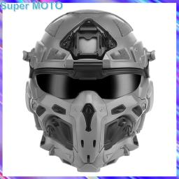 Capacete Airsoft RÁPIDO tático com fone de ouvido de comunicação embutido, capacete de assalto Fan W-Ronin, máscara destacável, lente de reposição - Image 1