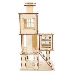 Escada De Madeira Com Plataforma Para Pequenos Animais De Estimação, Premium Hamster House, Pet Exercise, Fun and Safe - Image 6