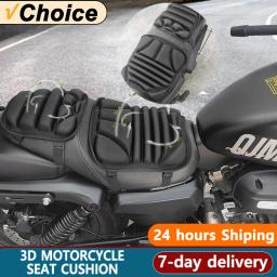 2 pçs almofada de assento da motocicleta 3d confortável assento respirável universal absorção de choque capa de assento para montanha terreno - Image 1