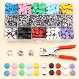 Botões De Costura De Metal Colorido, Solid Plier Tool Set, Prong Press Studs, Snap Fasteners, Instalando Roupas e Sacos, 50 Pcs, 100Pcs - Image 2