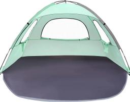 Toldo portátil multi-pessoa para acampamento ao ar livre e festa, proteção solar casual, barraca de praia respirável, tamanho 210x140x115cm - Image 1