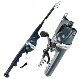 Vara de pesca dobrável portátil do mar da carpa, telescópico, dobramento, ultra duro, atração Polo, combinação do carretel, 1 corpo com linha equipamento, 134cm - Image 1