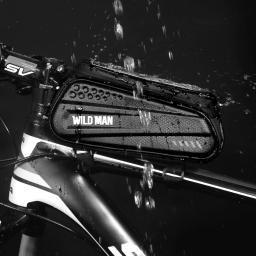 Estojo de celular para bicicleta, bolsa dura refletora à prova de chuva de 6,2'' para a parte de cima do tubo - Image 2