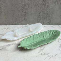 Molde De Silicone De Forma De Pena Grande, Artesanato De Arte, Bandeja De Anjo, Gesso, Moldes De Concreto, Vaso De Flores, Moldes De Resina Epóxi - Image 1