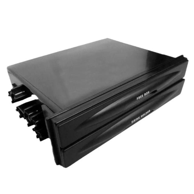 Kit de Bolso Multifuncional com Armazenamento Duplo para Rádio, Bebidas e Acessórios de Carro