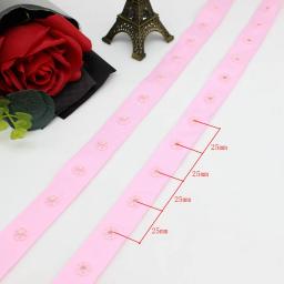 2 / 5 jardas/lote botões de pressão de resina redonda prendedores de pressão de plástico snaps fivela de cinto para roupas de bebê fita vestuário accessori - Image 4