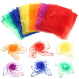 Ginástica prática Cachecóis para brinquedos ao ar livre do jogo, dança e malabarismo, doces coloridos Gym Towel, gaze de dança, 6 cores - Image 4