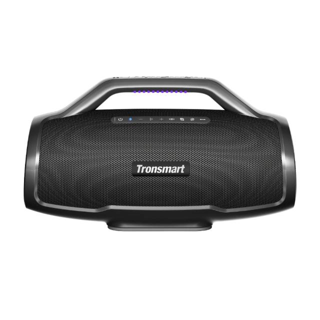 Caixa de Som Bluetooth Tronsmart Bang Max 130W com Sistema 3 Way, Sincronização de Alto-Falantes, Controle por App e Entradas para Guitarra e Microfone