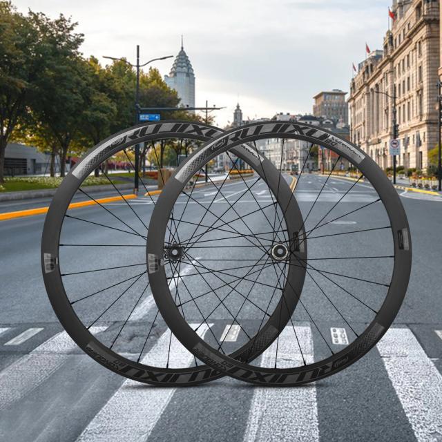 RUJIXU 36T Catraca Ultraleve Rodado 30/40/50mm Conjunto de Roda de Bicicleta de Estrada V/C Disco Liga de Alumínio