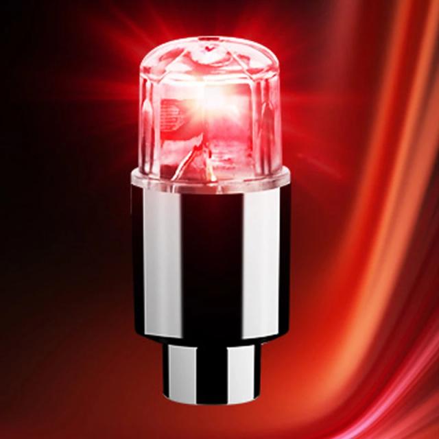 Luzes LED Coloridas para Válvula de Pneus: 2 Peças para Bicicleta, Carro e Motocicleta com Efeito de Flash