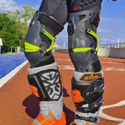 Joelheira protetora para motocross, para passeios off-road e rodoviários, proteção mecânica para pernas e exosqueleto, joelheira para motocicleta - Image 5