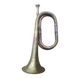 Instrumento musical de corneta de marcha estilo clássico de 12,60 polegadas Scout Bugle soprando - Image 3