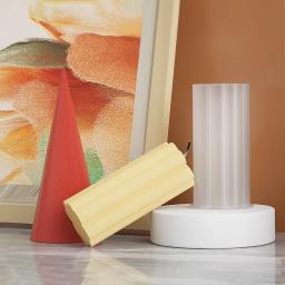 Molde De Vela Cilíndrica Diamond Stripe Triângulo Cilíndrico Cone Variável Silicone Mold Produtos de Produção de Vela Geométrica DIY - Image 5