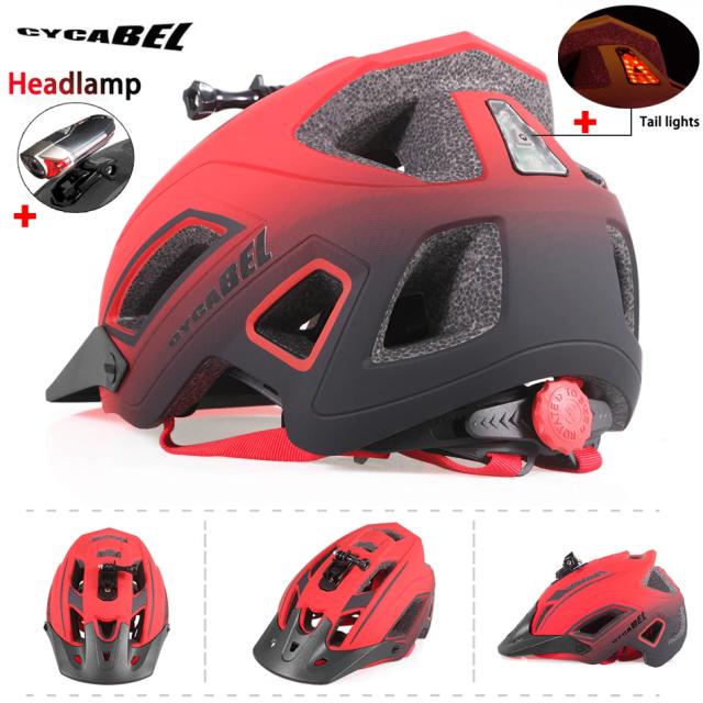 Capacete Ultraleve CYCABEL com Luz LED para Ciclismo e Mountain Bike - Segurança em Estradas e Corridas com 16 Ventilações