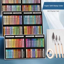 Conjunto pastel a óleo super macio para crianças, pintura DIY, lápis de cera pesados para crianças, suprimentos de desenho suave, macaron suave, 24 cores, 36 cores, 48 cores - Image 1