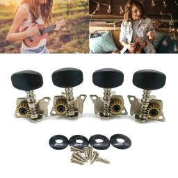 Cravelhas de afinação 2R 2L Cabeça de máquina Acessórios compactos para guitarra 4 cordas Ukulele Guitarra Teclas de afinação de - Image 2