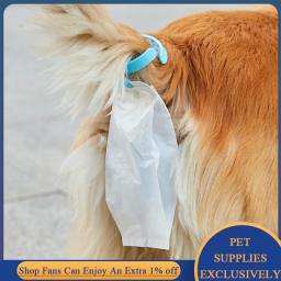 Titular do saco de cocô do cão do portador da scooper do pooper automático mãos livres clipe de cauda pet saco de resíduos dispensador do filhote de cachorro higiênico suprimentos de limpeza - Image 2