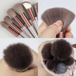 Conjunto de pincéis de maquiagem, 13 peças, profissional, base macia, pó, corretivo, sombra, delineador, blush, maquiagem cosmética, ferramenta de beleza - Image 2