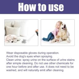 Pet Desodorizante Spray para Gato e Cão, Fezes de urina, Remoção de odor corporal, Anti bacteriano, Ambientador, Pet Supplies, 60ml - Image 5