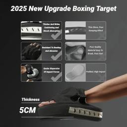 Mma pu luvas de boxe almofada karate muay thai luta livre sanda treinamento adultos crianças equipamentos acessório aldult pé alvo pontapé - Image 3