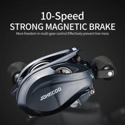 Baitcasting Reel Corpo De Metal 15KG Max Arraste 8 + 1 Rolamentos Quadro De Alumínio De Água Doce Água Salgada Carretel De Pesca - Image 5