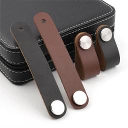 Estilo moderno Preto Couro Armário Handle, Móveis Gabinete, Gaveta Puxa, Maçaneta Da Porta, Crianças, Cozinha - Image 5