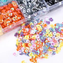 Brilhante Lantejoulas Redonda Flatback Confetti, Costura Paillettes, Vestido De Noiva, Artesanato DIY Acessórios, 24 Cores - Image 2