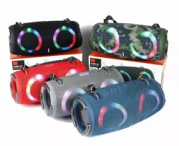 Alto-falante Bluetooth sem fio portátil, alta definição de qualidade sonora, guerra tambor, portátil com subwoofer, luz colorida, uso doméstico - Image 2