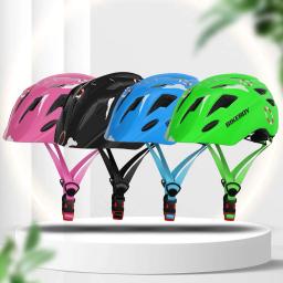 Capacete de bicicleta ajustável com lanternas traseiras para crianças, capacete de ciclismo, capacete scooter, leve, skate, bicicleta equilíbrio - Image 2