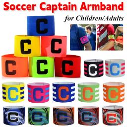 Bracelete de capitão de futebol para crianças, pulseira ajustável para crianças e adultos, faixa de treinamento de futebol - Image 1