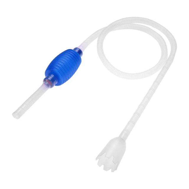 Aspirador de Pó Mini para Aquário, Bomba de Limpeza Semi-Automática com Filtro de Cascalho e Acessórios para Troca de Água, Disponível em 1 ou 2 Peças