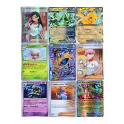 360 Pcs Cartão Pokémon Evolutions Prismatic Obsidian Flames PALDEAN FATES Surging Sparks Inglês Booster Cartão de Transação de Batalha - Image 4
