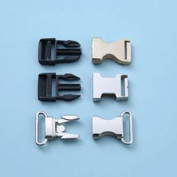 Liberação Lateral Fivela De Metal Para Pulseira Paracord, Clipe De Fivela Para Coleira De Animais De Estimação, Arnês, Sacos De Costura, Acessórios DIY, Fixador, 13-25mm, 1Pc - Image 2