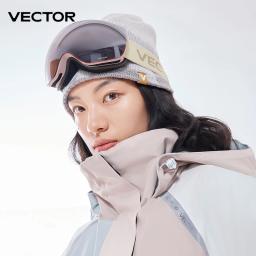 VECTOR OTG Esqui Snowboard Óculos Mulheres Homens Esqui Óculos UV 400 Óculos de Proteção de Neve Adulto Espelho Esférico Duplo Magnético - Image 1