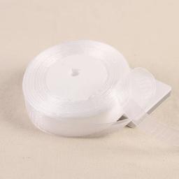 12mm 15mm 20mm 25mm 40mm 50mm Branco Organza Ribbon DIY Artesanato Suprimentos Festa de Casamento Decoração Envolvimento Presente 50 jardas/rolo - Image 5