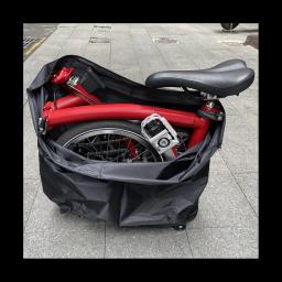 Portátil Folding Bike Carry Bag, Bolsa de Transporte de Bicicleta para Brompton, Dobrável Bike Storage Bag, 14-20 Polegada - Image 5