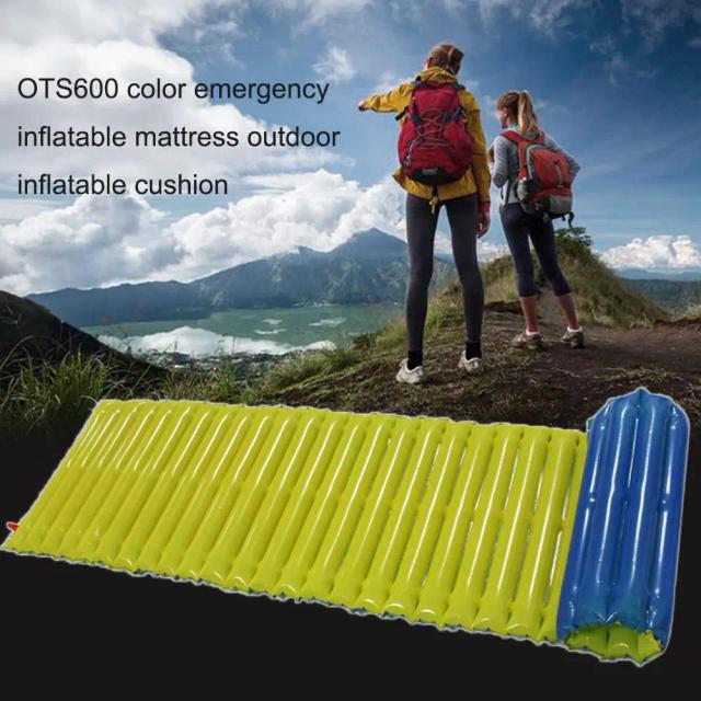 Colchão Dobrável Impermeável para Camping – Almofada de Ar Resistência ao Rasgo, Leve e Ideal para Almoço, Piquenique e Praia
