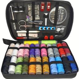 Kit de Costura com Suprimentos de Costura e Acessórios, 24 Linhas, Kit de Agulhas e Linhas, Produtos para Tecidos Pequenos, Basi, 67 Pcs, 128Pcs - Image 1