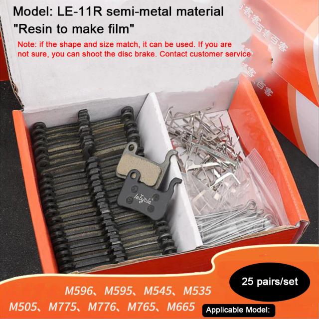 Pastilhas de Freio de Disco para Bicicleta MTB - Resina/Metal/Cerâmica - Compatibilidade Universal
