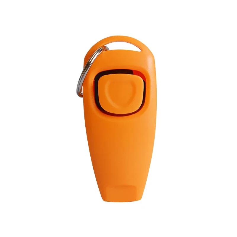 1pc treinamento do cão apito animal de estimação clicker cartão de resposta instrutor do cão de estimação guia assistivo com anel chave guia de ajuda do cão 2 em 1 suprimentos para animais de estimação - Image 1