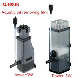 SUNSUN Aquarium Oil Film Processador, Skimmer De Superfície, Remover Proteína De Água, Bomba Para Tanque De Peixes, Bomba De Filtro De água - Image 1
