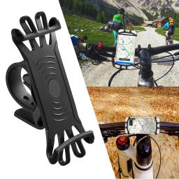 Suporte do telefone móvel para bicicleta e motocicleta, celular, suporte de silicone, berço do smartphone, gps, suporte de bicicleta - Image 1