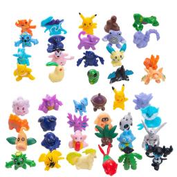 Anime pokemon figuras caixa cega pikachu estatueta com cartão brinquedo natal dia das bruxas pvc bonecas pingente para presentes do miúdo - Image 6