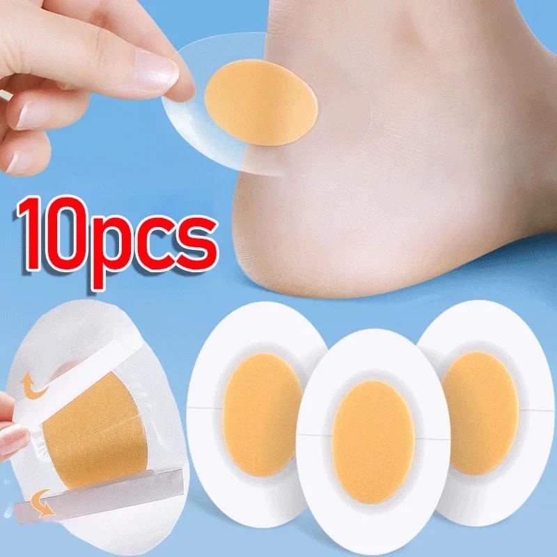 10/100 pçs protetores de calcanhar em gel silicone cuidados com os pés sapatos adesivos de salto alto remendo forro adesivo almofadas hidrocolóides inserção - Image 1