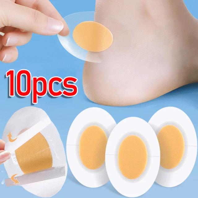 Protetores de Calcanhar em Gel Silicone: 10/100 Unidades para Conforto e Cuidados com os Pés em Sapatos de Salto Alto