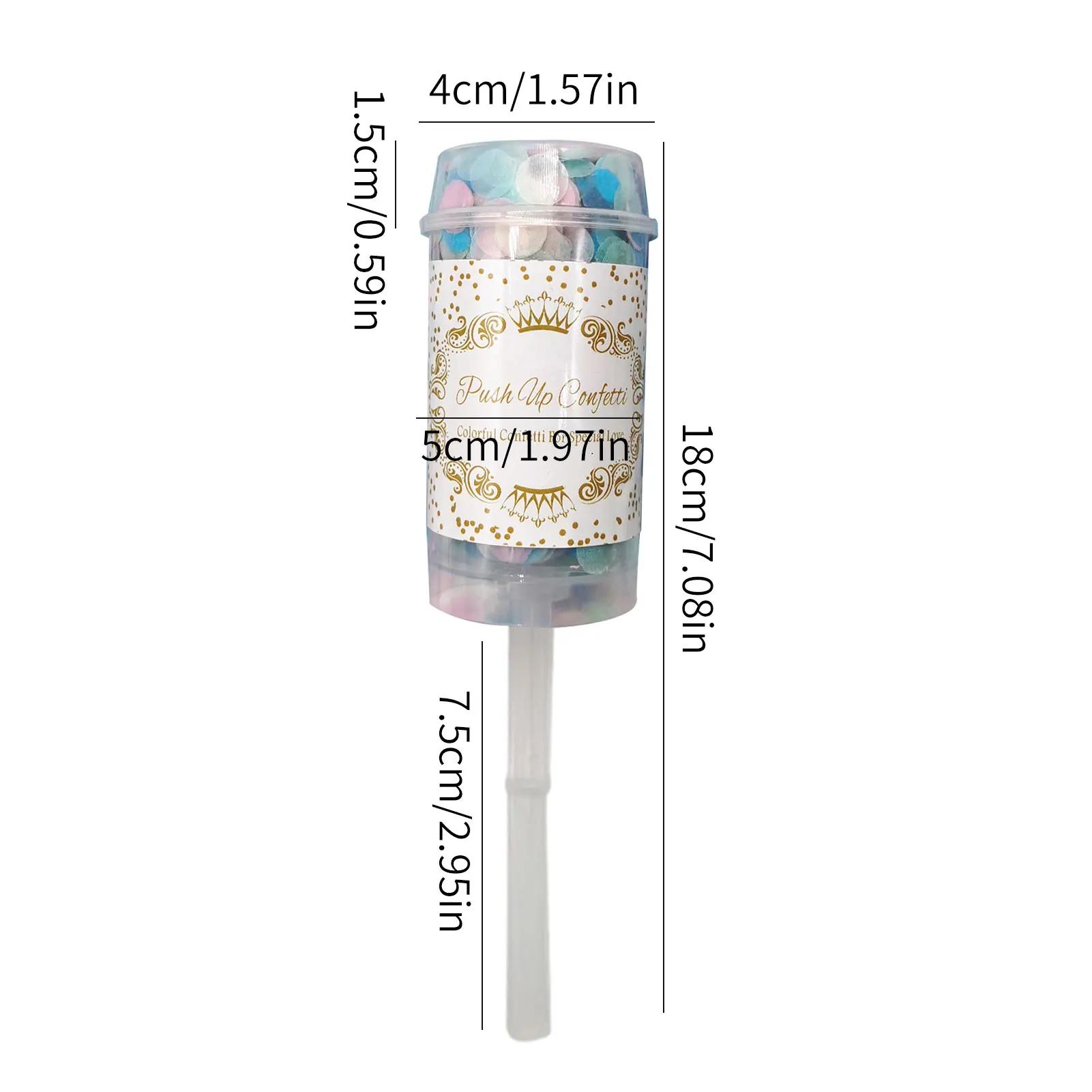 Canhão Confete Colorido, Poppers para Celebração, Proposta De Casamento, Aniversário, 10 Pcs - Image 1